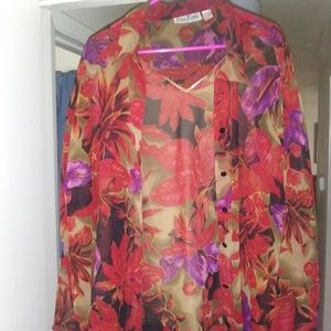 Erica Brooks Women's 2 Piece Shirt Set Size 26/28